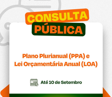 Consulta Pública - PPA 2026-2029 e  LOA 2026